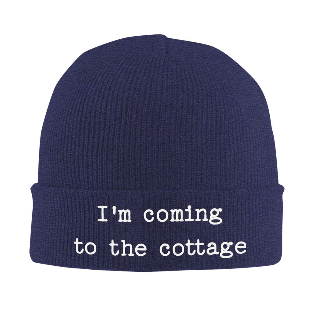 Heated Rivalry I'm Coming To The Cottage Knitted Hat for Women Unisex Beanie Autumn Winter Hat Acrylic Warm Melon Cap