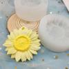 Tragbare 3D Sonnenblumen Anhängerform DIY Relief Kerzen Silikonformen Handgemachte Seifenformen Gips Ton Harz Kunsthandwerk