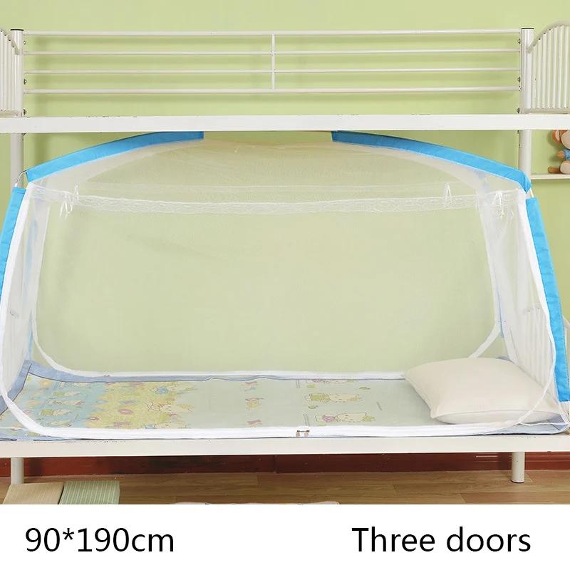 90x190CM Three Doors  Student Bed Mosquito Net Dormitory Single Bed Mosquito Net Household Children s Yurt Mosquito Tent