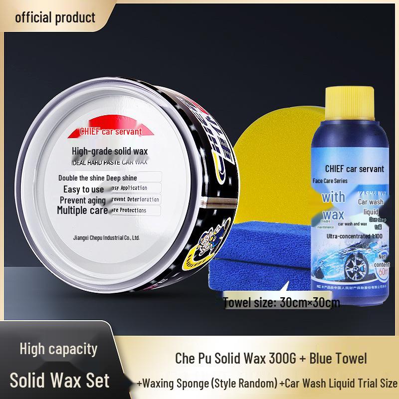 Carplan Advanced Solid Wax: Black & White Car Polish for Maintenance and Shine