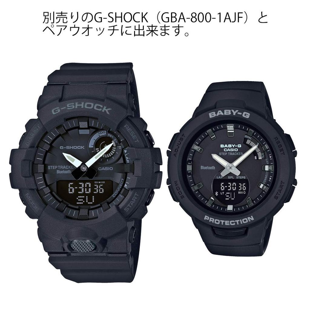 CASIO BABY-G FOR SPORTS Pedometer Bluetooth BSA-B100-1AJF Women's black