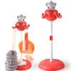 Cartoon Mini Kinder Reinigungszubehör Set - Simulationsbesen Wischmopp Eimer Werkzeuge Set, Hausarbeit Rollenspiel Spielhaus Spielzeug für Kinder