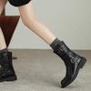 Thick Soled Boots for Women 2026 New Autumn British Style Single Boots Retro Flat Versatile Short Boots