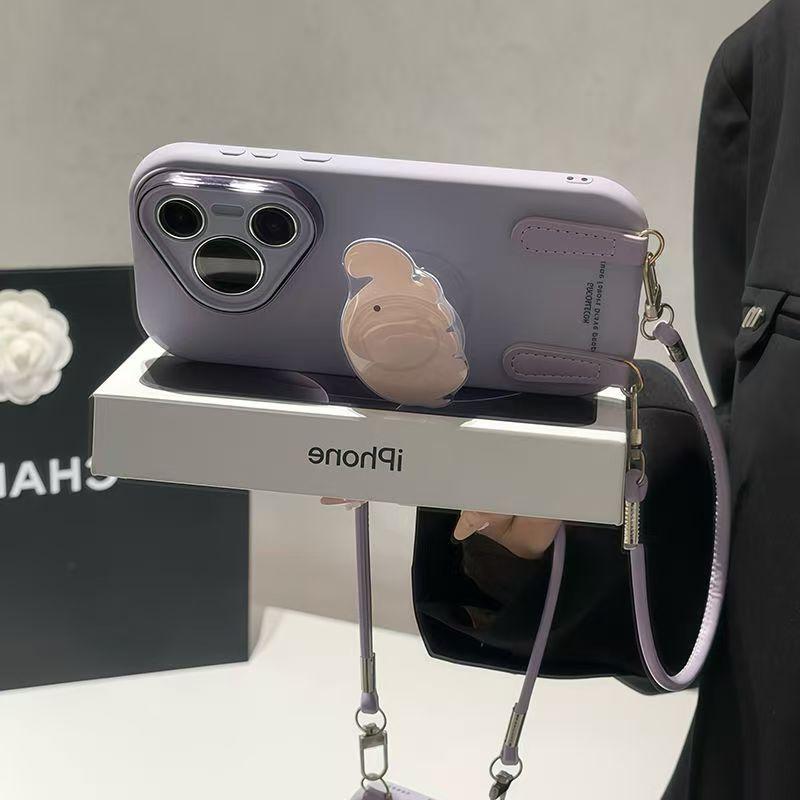 Cute Baby Elephant Bracket Is Suitable for Apple 17PROMAX Mobile Phone Case 15/16 Huawei Honor Mobile Phone Case All-inclusive.