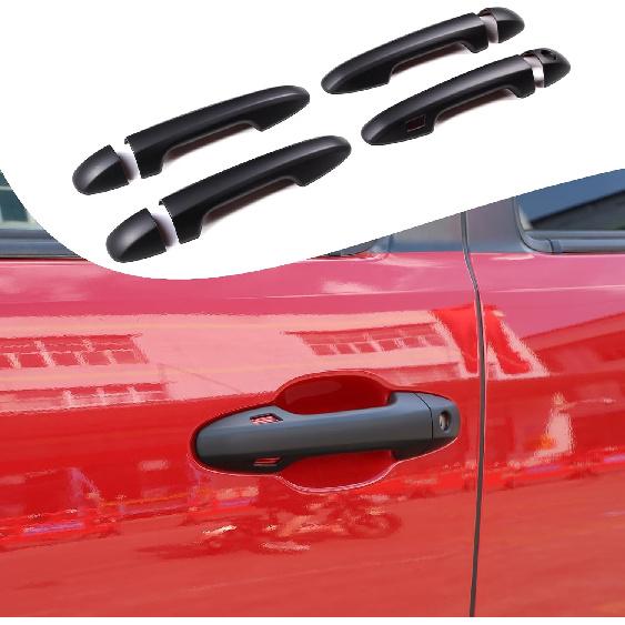 

Lcojicep ABS Exterior Door Handle Protector Trim Frame Cover Compatible with Tacoma 2015-2022,Door Handle Cover,Car Door Handle Cover Frame Trim матовый черный