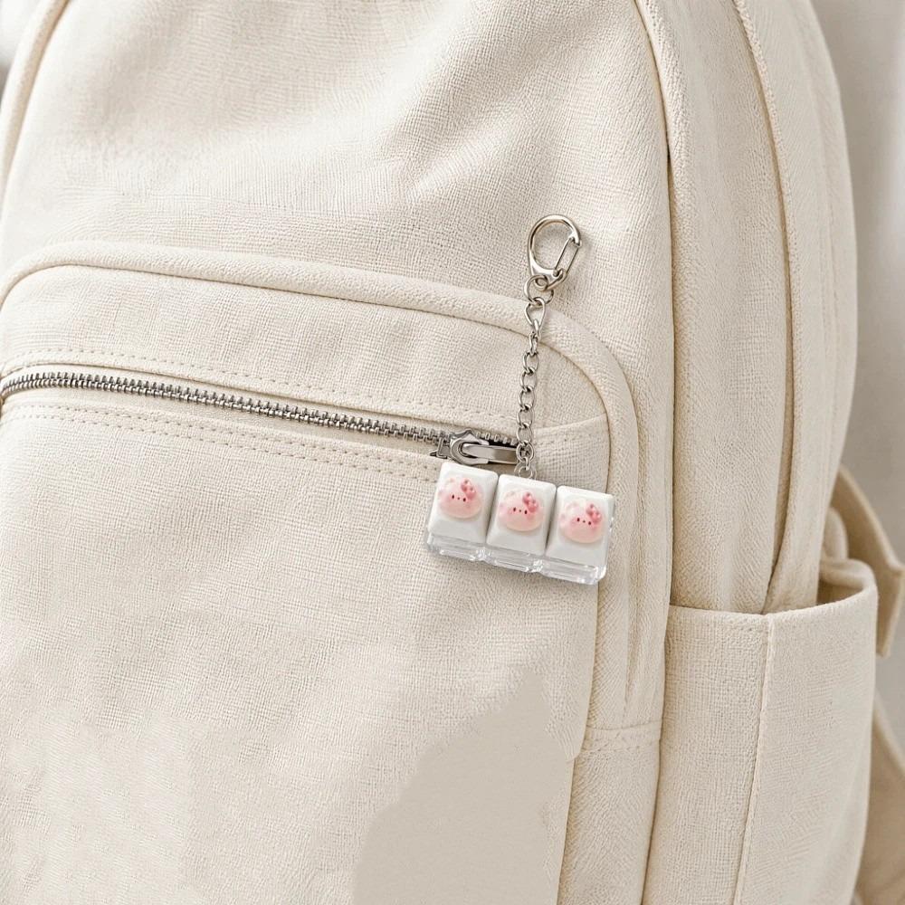 Mini Size Mechanical Keycap Fidget Toy Kawaii Cat Shape Fidget Button Toy Bag Charm