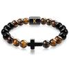 JYL TS Bracelet Men's  Beads Evokes Vintage Style & Strength