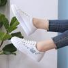Spring and summer new board shoes women's new leather student shoes casual Korean version peach blossom INS little white shoes low top