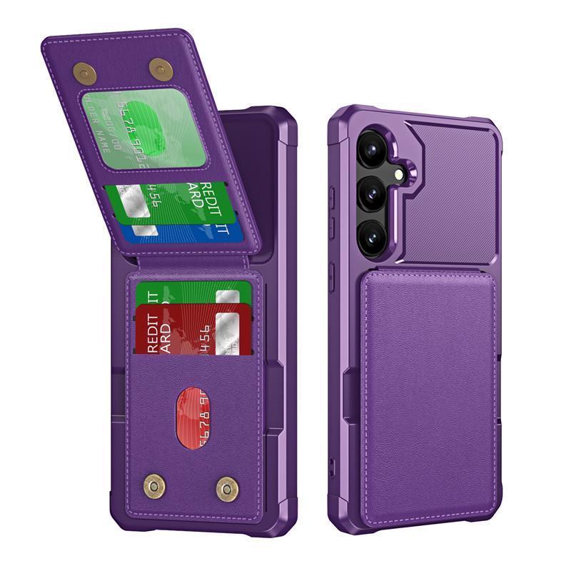 Samsung A05S Flip Card Holder Case: Anti-drop Wallet with Card Insert, Cross-border Compatible.