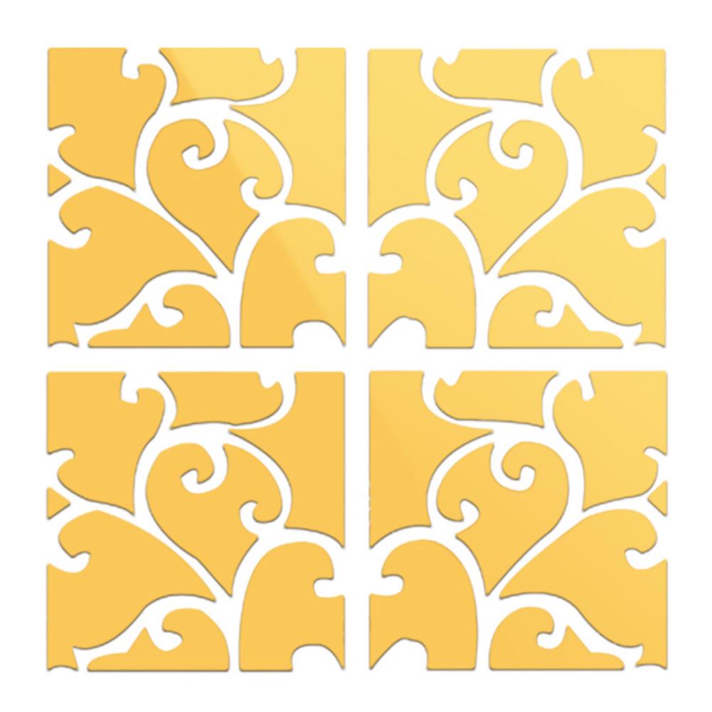 3D Mirror Wall Sticker Self-Adhesive Acrylic Mural Living Room Decals Bathroom DIY Home Decoration Mirror Tiles Wall Sticker