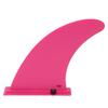 Pinna Tavola da Surf 9 Pollici Staccabile Facile da Infilare in Nylon Pinna Sostitutiva per Tavola da Stand Up Paddle Longboard Rosata