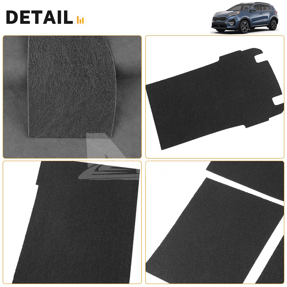 TOP Suede Armrest Storage Box Center Console Tray Holder Sticker for Kia Sportage NQ5 2022 2023 2024 2025 Interior Accessories