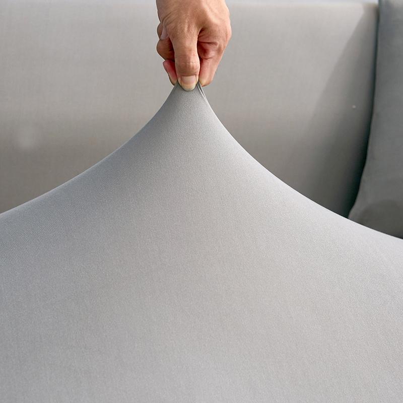 Elastic Solid Color Sofa Cover Modern Sofa Chaise Cover Lounge For Living Room L Shape Corner Sofa Slipcover 1 /2 /3 /4 Seater