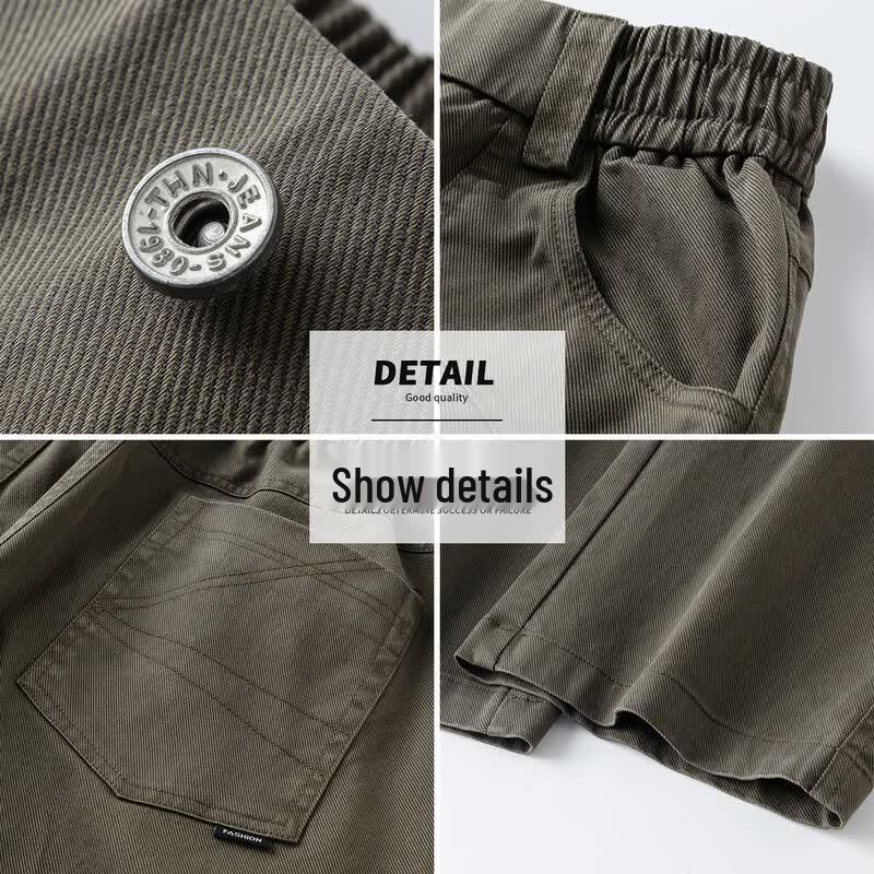 Baleno S&K Men's Lightweight Tencel Blend Straight-Leg Pants