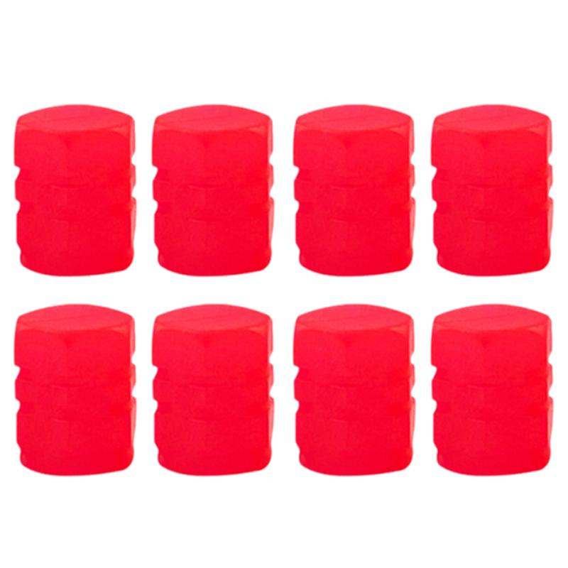 4/100PCS Car Luminous Tire Valve Cap Motorcycle Bike Wheel Nozzle Night Glowing Fluorescent Decor Tyre Valve Stem Luminous Caps