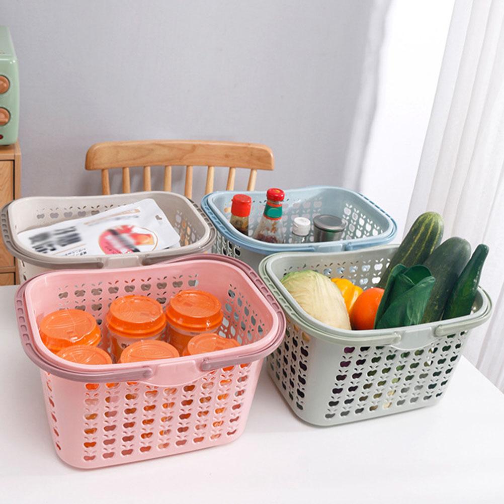 Multifunktionale Langlebige Kunststoff-Fruchtpflückkorb Aufbewahrungsbehälter Gemüsekorb Haus-Organisation Lebensmittel Haushalt