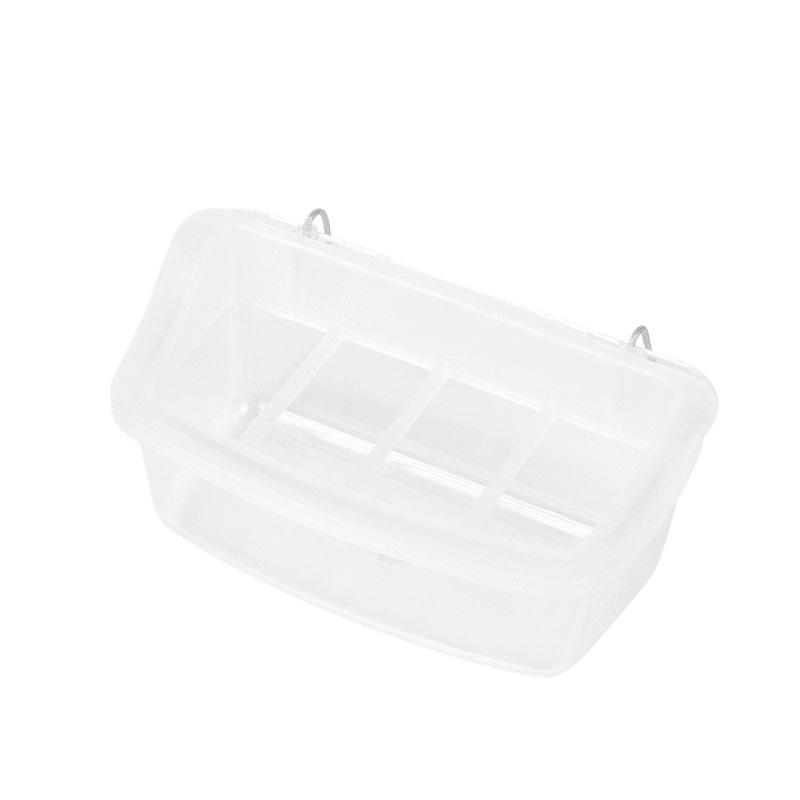 Großer Kapazität Papageien Futterspender Tränke Vögel Wasser Hängeschale Kasten Haustier Plastik Futterbehälter Spender Haus Garten Vogelbedarf