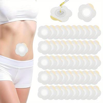 Hypoallergenic Belly Button Patch with Hollow Design, Breathable Wet-Laid Non-Woven Cloth, Three-Five-Nine Series, Sensitive Skin Friendly
