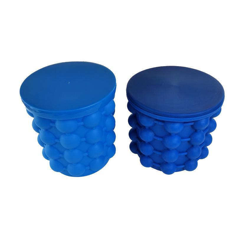 Double-layer Portable Ice Bucket for Outdoors and Bars: Commercial-Grade Round Insulation System for Home Use.