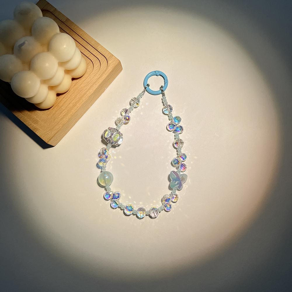 

Anti-Lost Phone Chain Teardrop Bead Camera Chain New Crystal Pendant синий