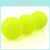 Durable 6.5cm Rubber Ball For Pets Bright Green And Orange