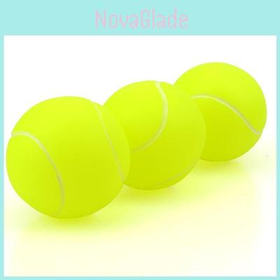 Durable 6.5cm Rubber Ball For Pets Bright Green And Orange