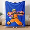 Naruto Blanket Comfortable Perfect for Office Chair Sofa Couch All-Season Use Playful Design Gifts For Family Or Friends