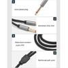 Universally 3.5mm Male To  6.35mm Male Stereo Cable Compatible for Speakers And Mixers Recording Studios Equipment
