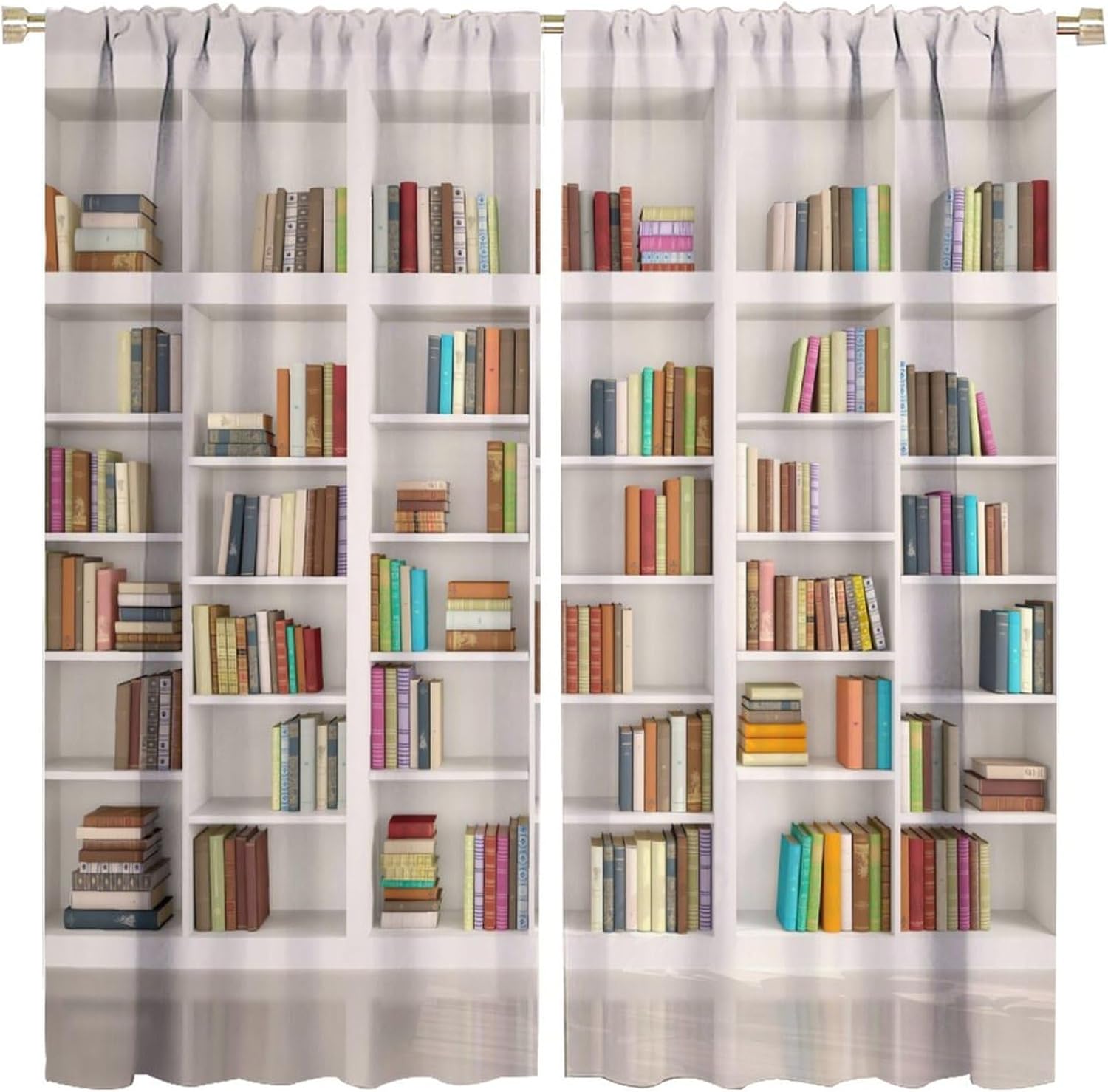 

Тема Книжной Полки Библиотеки Блэкаут Штора Белая Мультяшная Простая Книжная Полка Чистый Стиль Арт Спальня Гостиная Темная Штора Весы 100*130 Rod Pocket 1pcs