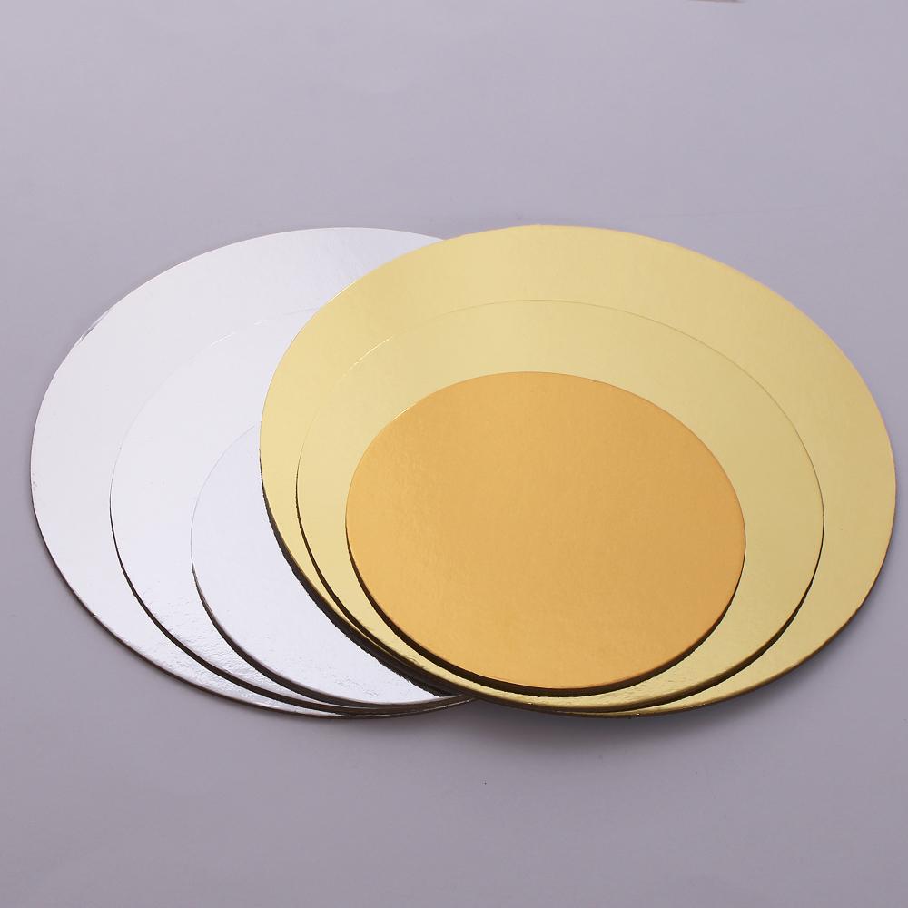 6/8/10inch Round Cake Board Circle Base Cupcakes Stand Paper Cases Liners Party Pastry Baking Mat Decorations