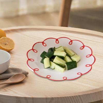 Ceramic Dessert Plate Table Centerpiece Home Decor Serving Porcelain Dish for Cake Appetizer