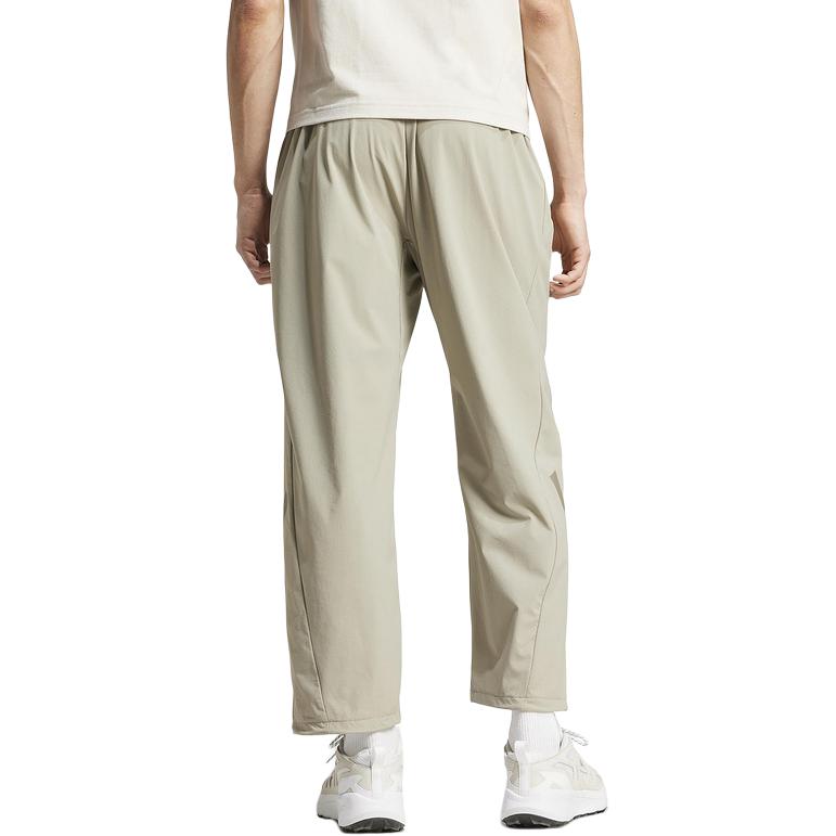Adidas True Healing Series SS25 Casual Versatile Lace-Up Straight-Leg Knitted Sports Pants Men Pants Off-White JN9030