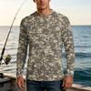 Herren UPF50+ Sonnenschutzshirt Langarm Outdoor Stretch Sportliches Top Leicht Schnelltrocknend UV-beständig