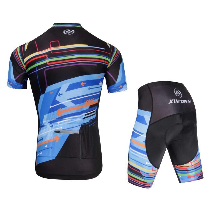 Summer Short Sleeve Riding Bicycle Cycling Clothing Set Men Sport Jerseys Suits Bicycle Clothes Suit Race Bicycle Wear Tights