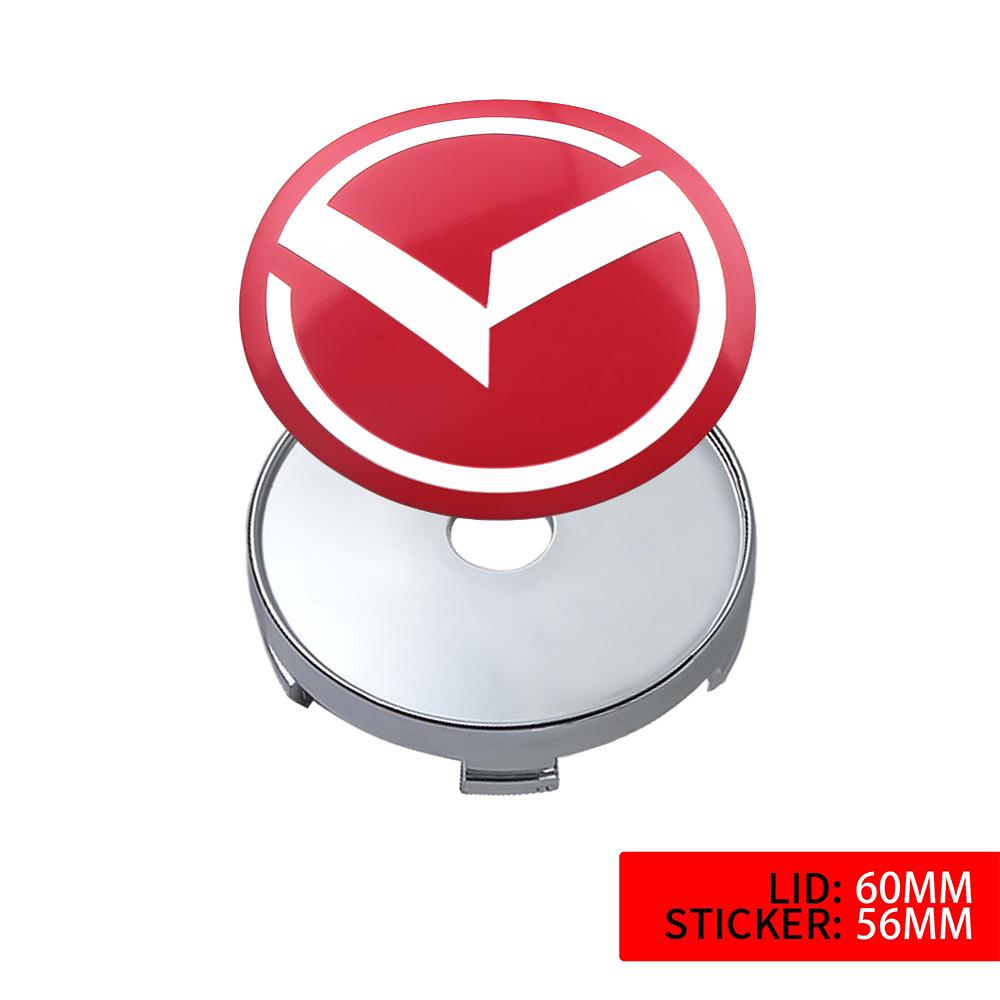 2026 Hot Car Sticker 4PC 56mm 60mm Car Wheel Center Covers Sticker Hub Cap Decoration For KIA Ceed Sorento K5 Rio Sportage Soul