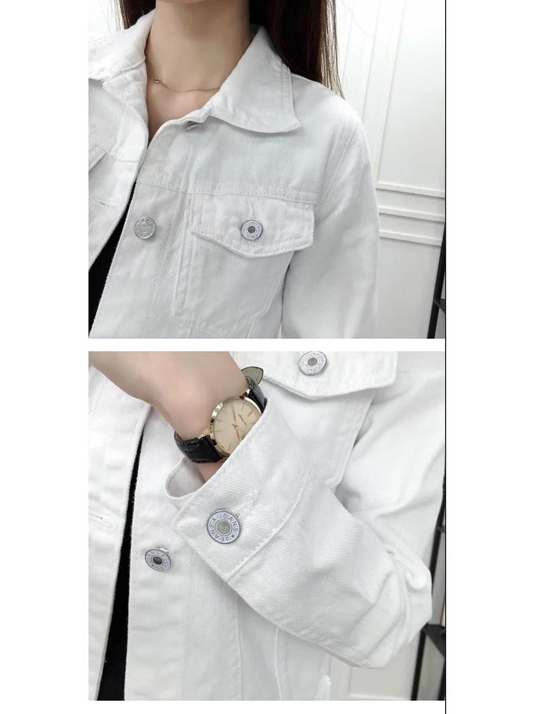 Women's Autumn/Winter Slim Korean Denim Jacket - Trendy, Versatile, Body-Shaping Harajuku Style