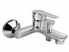 Single-Lever Wall-Mounted Bathtub Faucet Kfa Armatura Mohit Silver 1 Pc