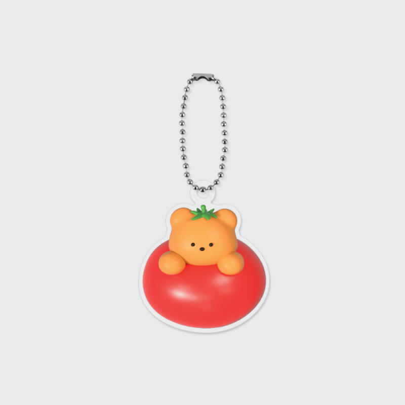 Tomato gummy acrylic keyring Single product