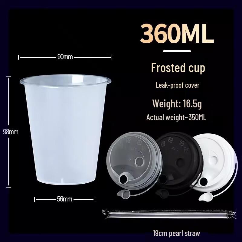 Disposable Frosted Milk Tea Cups