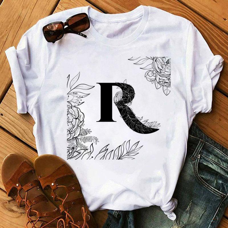 Alphabet Design Sustainably Made Women’s Tee