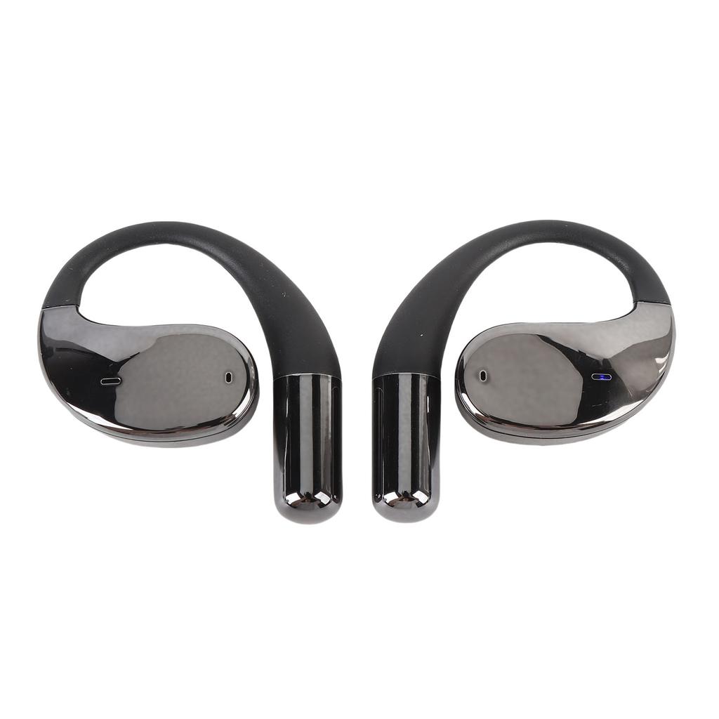Al Translation Earphone Bluetooth V5.4 Ear Hook Language Translator Earbuds Long Battery Life Black