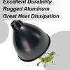 Reptile Dome Light Reptile Heat Lamp Shade Dome Basking Lizards Light Bulb Optical Reflection Cover Bearded Dragon Tank Accessor