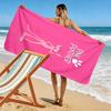 Pink Panther Print Beach Towel, Large Soft Quick Dry Towel for Beach Camping Swimming