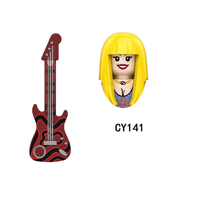 CY134 LG1015 WM989 Singer Building Blocks Jobs Assemble Bricks Cute Action Toy Figures Small Dolls Gifts For Children Kids