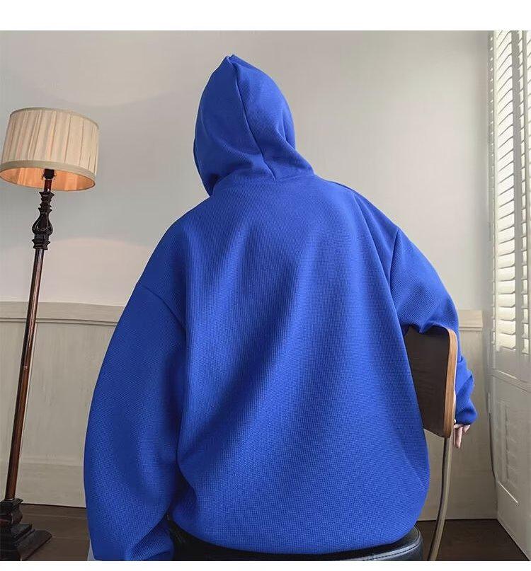 Men's Retro Oversized Fleece-Lined Hoodie - Autumn/Winter Style