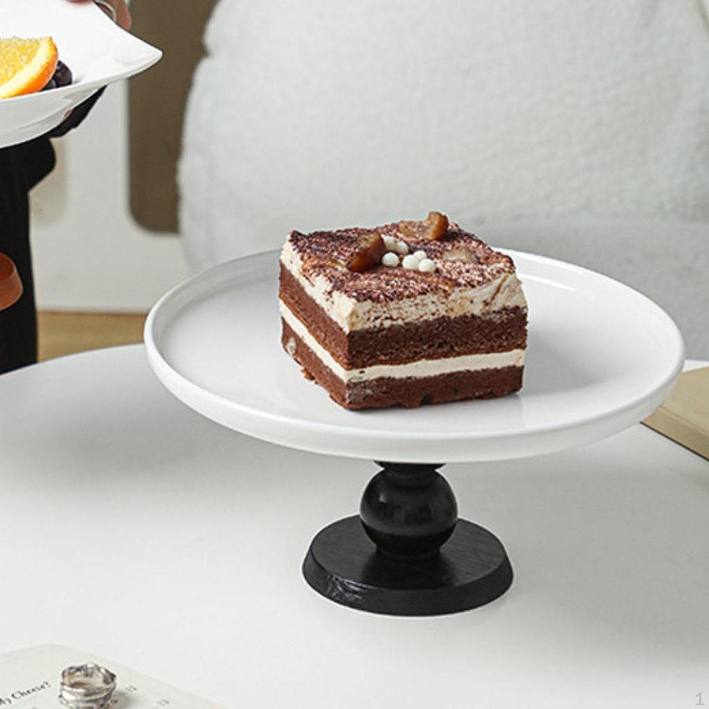 Ceramic Cake Stand with Foot for Displaying Desserts And Snacks