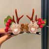 Christmas Deer Antler Hair Clips