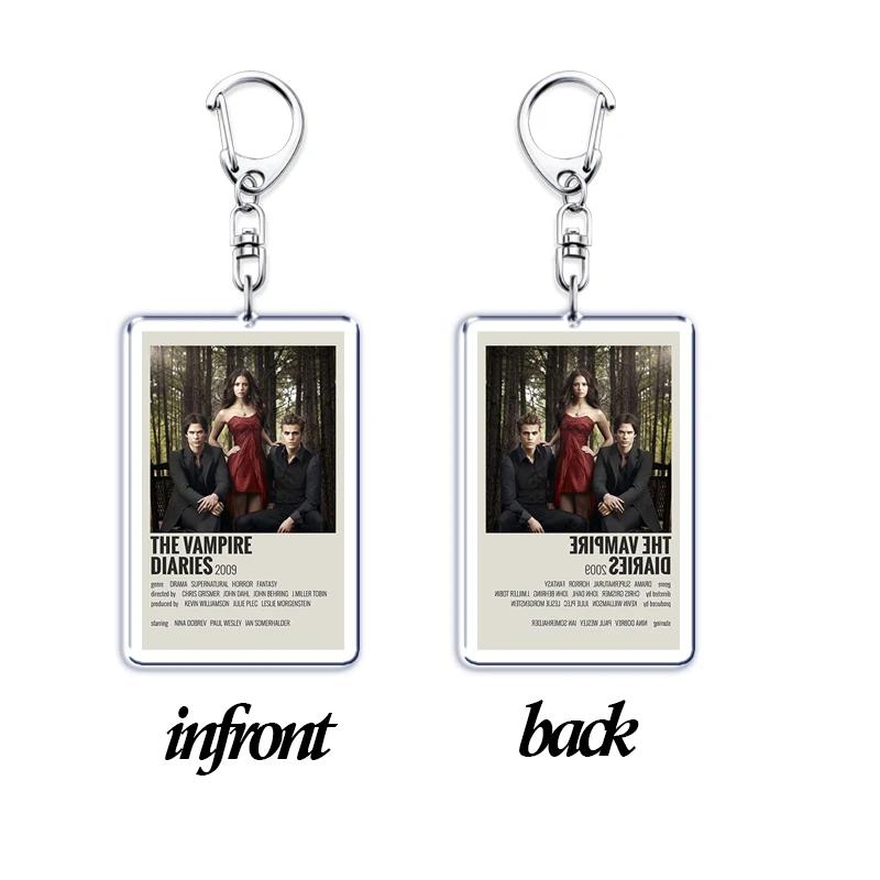The Vampire Diaries Twilight Keychain for Accessories Damon Stefan Salvatore Elena Bella Swan Edward Cullen Key Chain Keyring