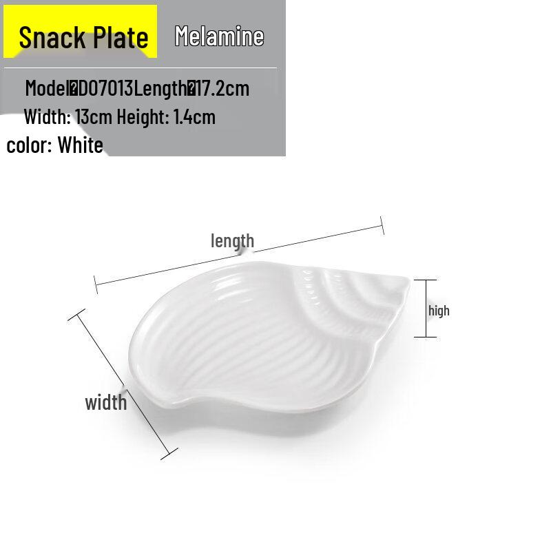 Set of 5 Japanese Style Melamine Divided Snack Plates