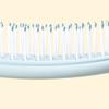 Soft Bristles Hair Comb for Scalp Massaging and Styling Curly Detangler Hairbrush Suitable for Travel and Home Use